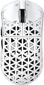 ATTACK SHARK R5Ultra Mouse para jogos sem fio de fibra de carbono 8K com 42000 DPI -Sensor PAW3950 MAX -39g Ultraleve-Nordic 52840 MCU Chip-Wired/BT/2.4GHz Wirelss mouse programável para PC/Mac