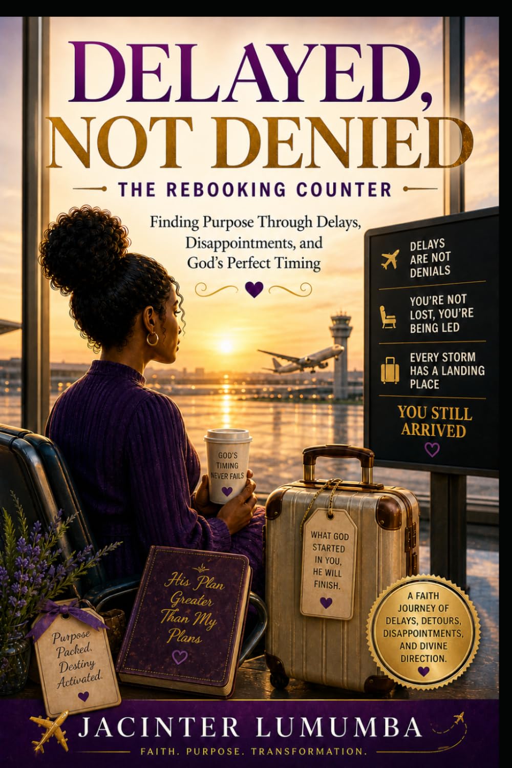 Delayed, Not Denied: The Rebooking Counter: Finding Purpose Through Delays, Disappointments, and God’s Perfect Timing