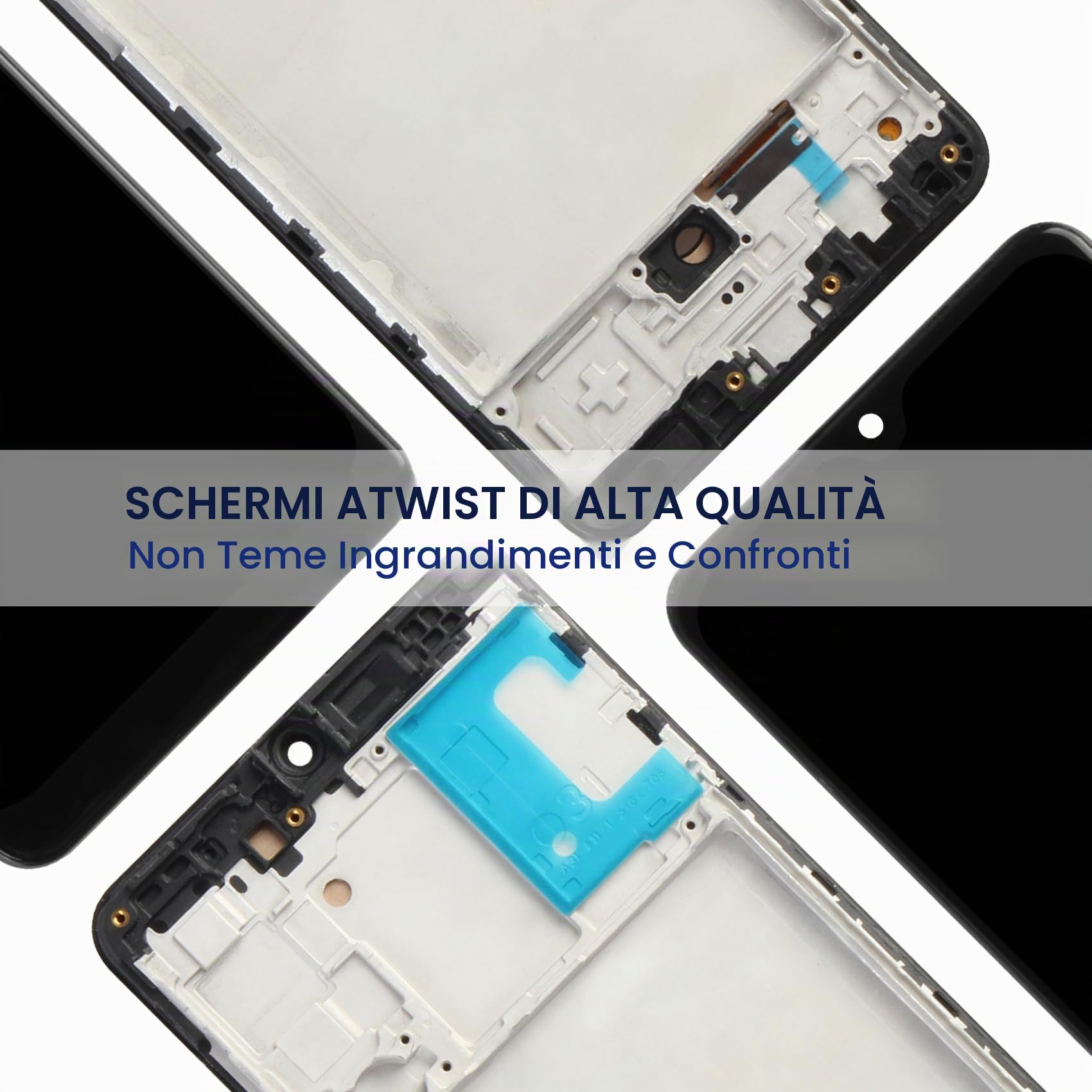 Schermo per Samsung Galaxy A31 LCD Display - per Galaxy A31 LCD Touch Screen Digitalizzatore SM-A315F A315F/DS A315G Vetro Pannello Full Assemblaggio Kits (Nero Con Cornice)