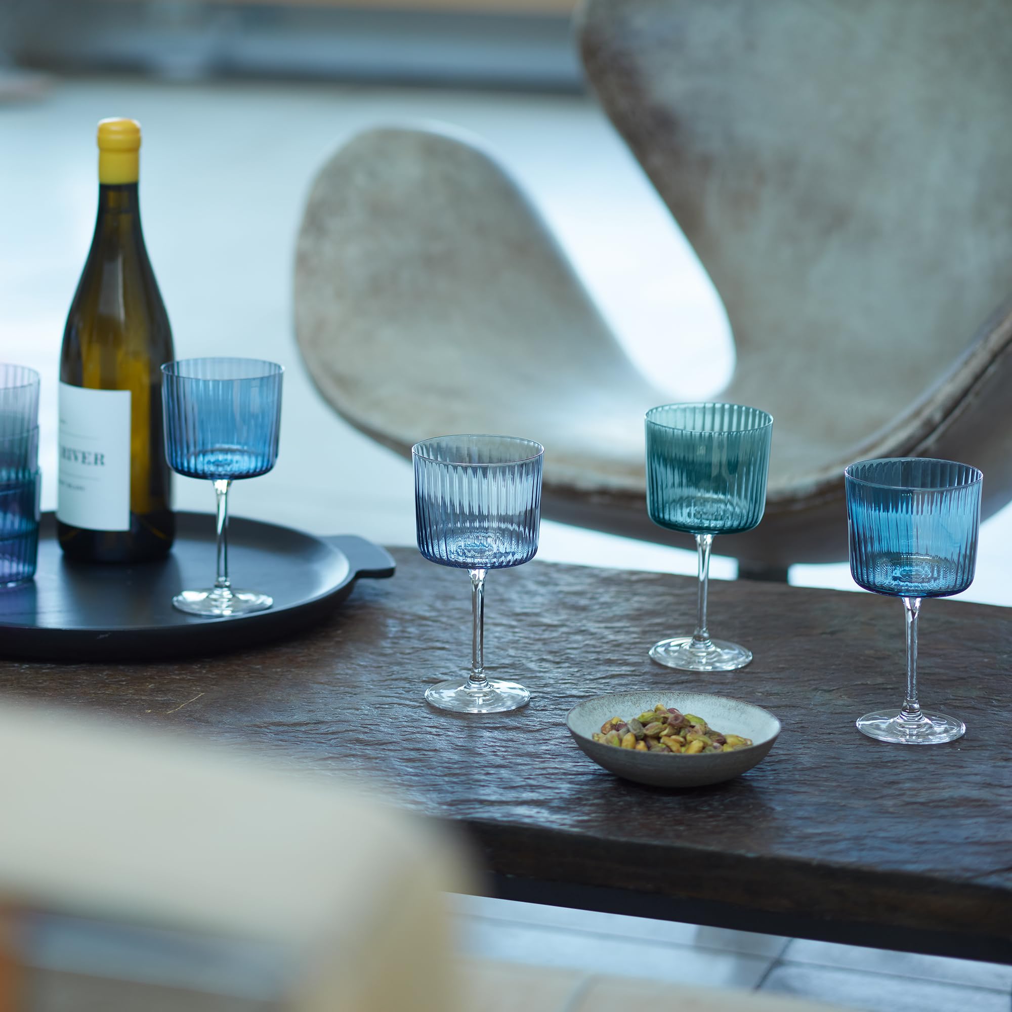 LSA Weinglas-Set, Saphirblau