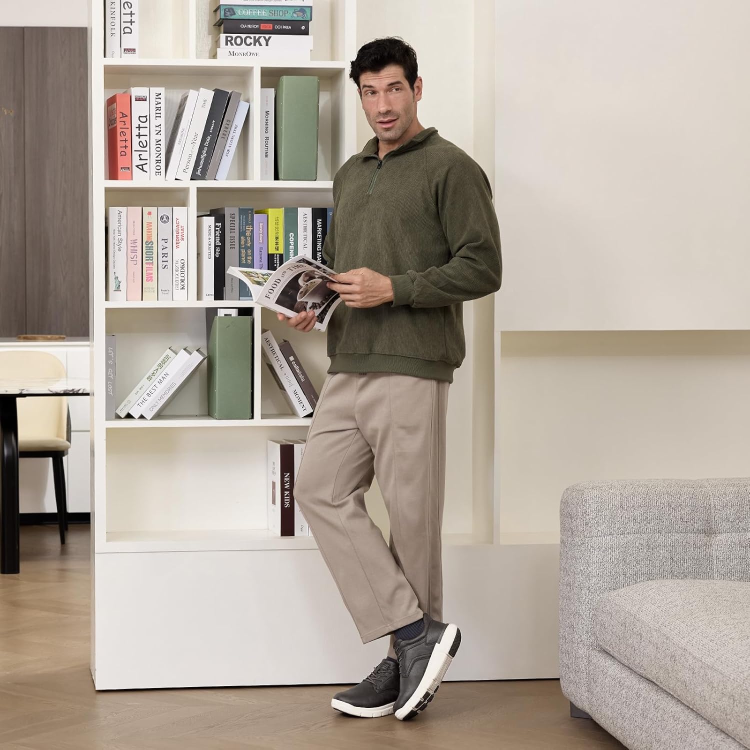 FitVille Men's Wide Slip-On Shoes Casual Dress Walking Shoes Arch Support Oxford Shoes Lightweight Cushioned Business Sneakers - Image 2