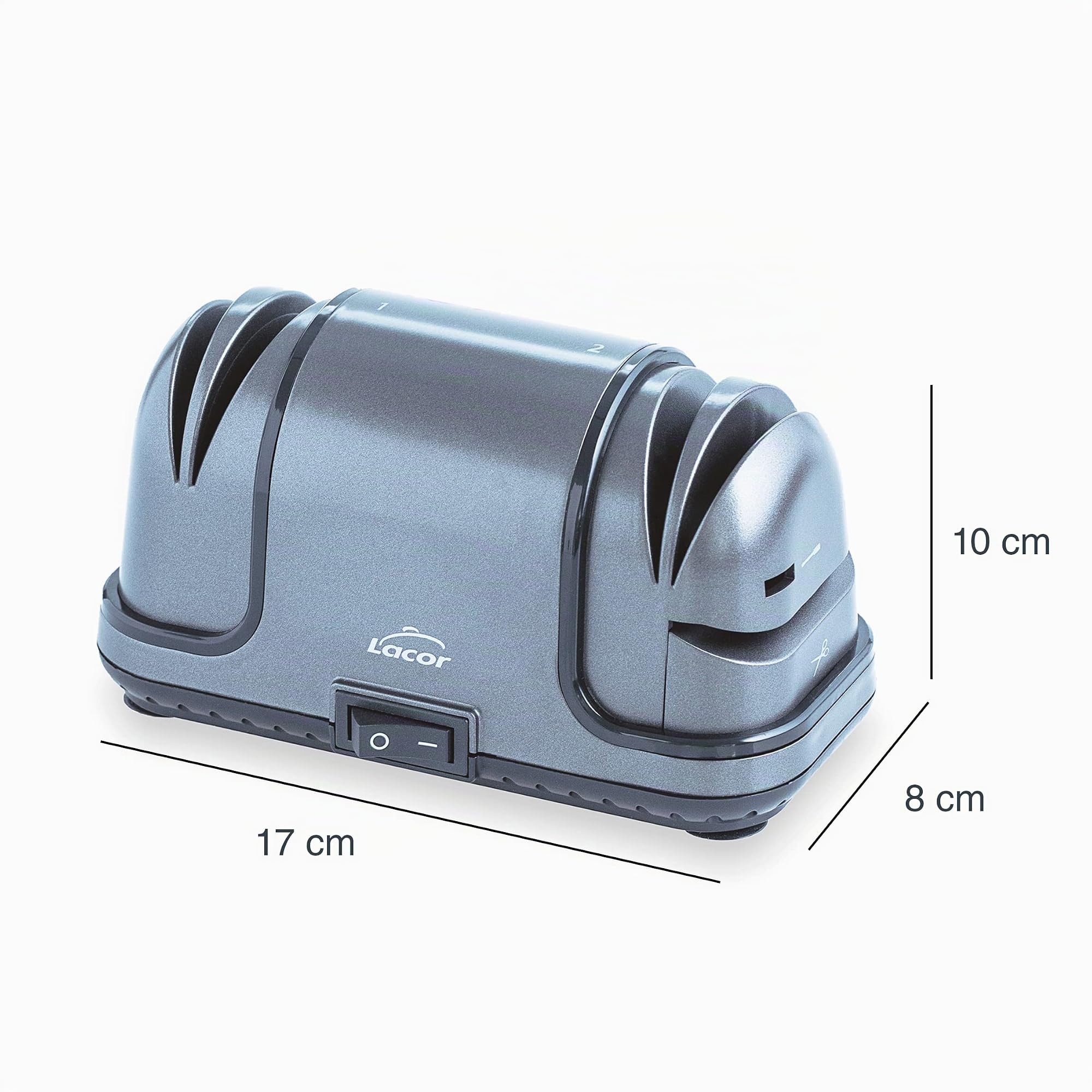Lacor 69341 - Aiguiseur de couteaux TitanPRO, taille-couteau électrique