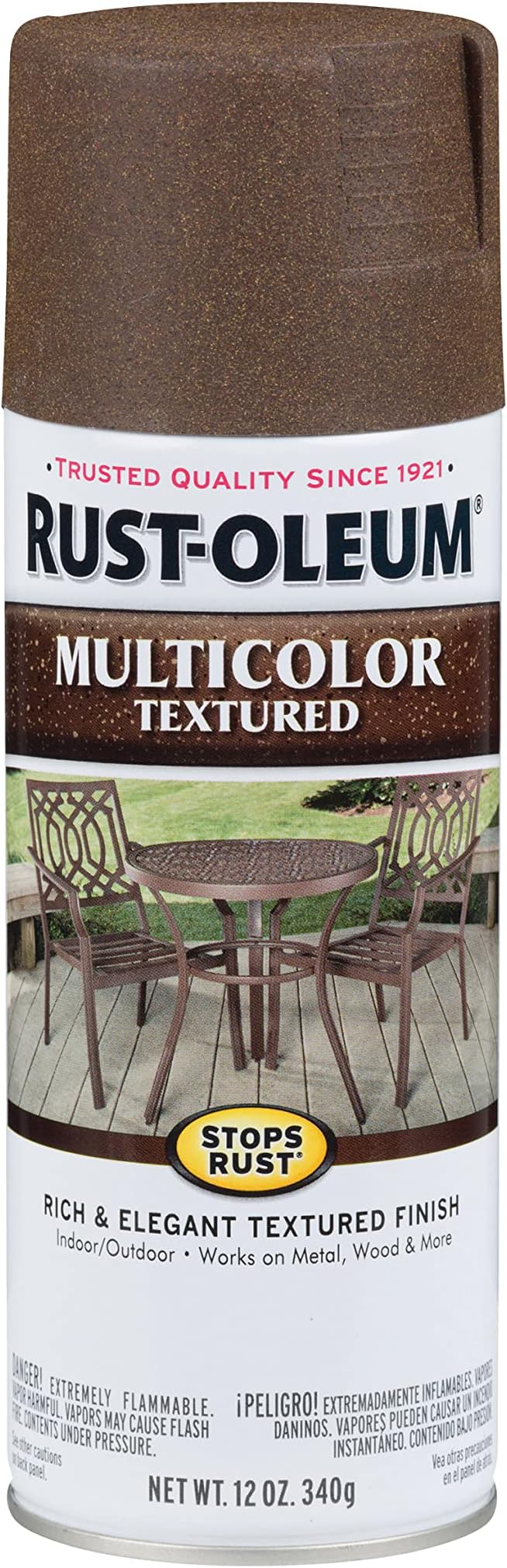 223523 Stops Rust Multi-Color Textured Spray Paint, 12 Ounce, Autumn Brown,Count 1(Pack of 1)