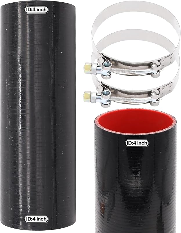 Mangote reto de silicone Taigoehua 4-Ply para intercooler e turbo – 1 unidade
