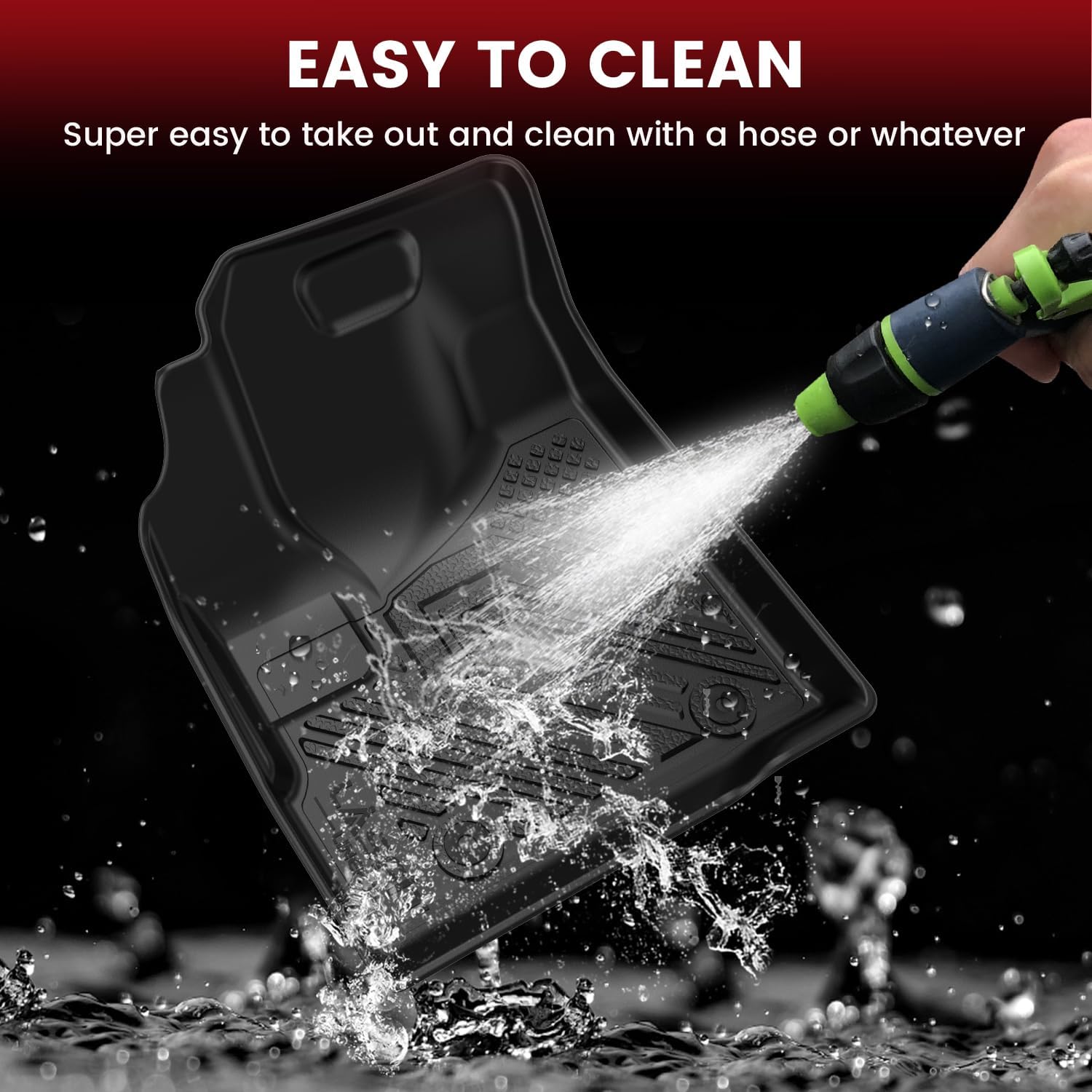 LASFIT Floor Mats & Cargo Liner for Chevrolet Chevy Equinox/GMC Terrain 2010-2017, All Weather TPE Custom Fit Floor Mats for Cars, Car Floor Mats Full Set for Equinox/Terrain Accessories, 4PCS - Image 5