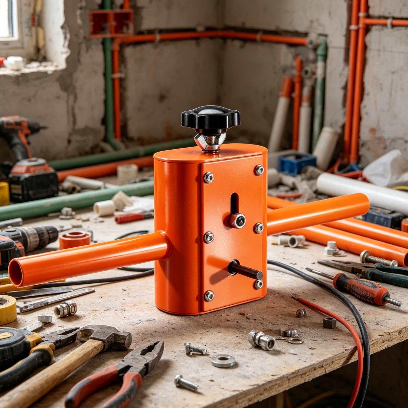 Attrezzo Tiracavi Automatico Attrezzatura edile anti-inceppamento | Tirafilo Automatico per Cavi Destinato a professionisti del cartongesso in edifici residenziali e