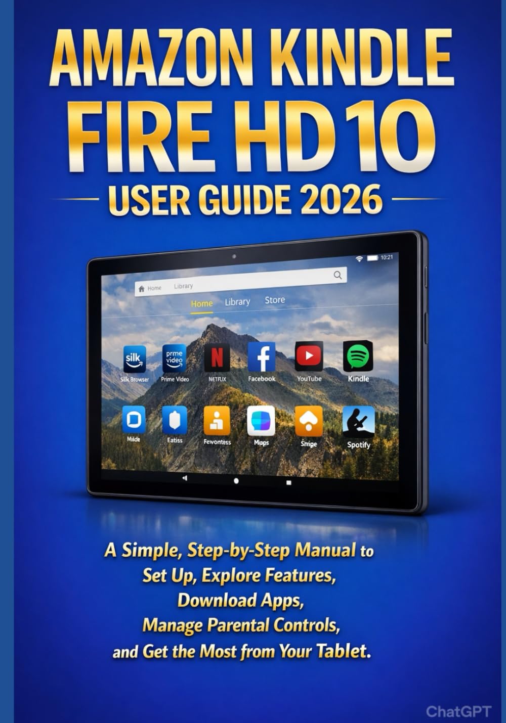 AMAZON KINDLE FIRE HD 10 USER GUIDE 2026: A Simple, Step-by-Step Manual to Set Up, Explore Features, Download Apps, Manage Parental Controls, and Get the Most from Your Tablet