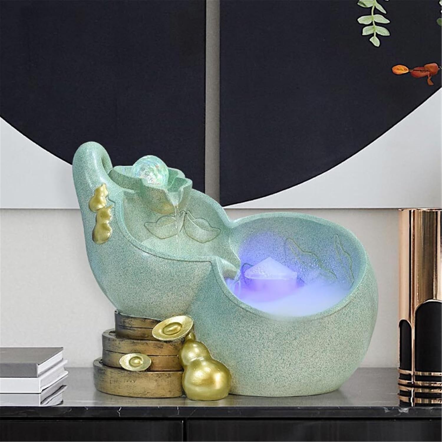 デスクトップデコレーション 卓上噴水 樹脂製滝噴水 水景 風水 瞑想(Blue) デスクトップデコレーション 卓上噴水ホーム滝 、デスクトップ装飾癒しの サウンド瞑想リラックスできる水機能(Blue) デスクトップデコレーション 卓上噴水 ホーム滝、デスクトップ装飾癒しの ... 卓上噴水 卓上噴水ホーム滝、デスクトップ装飾癒しのサウンド瞑想リラックスできる水機能(Blue)