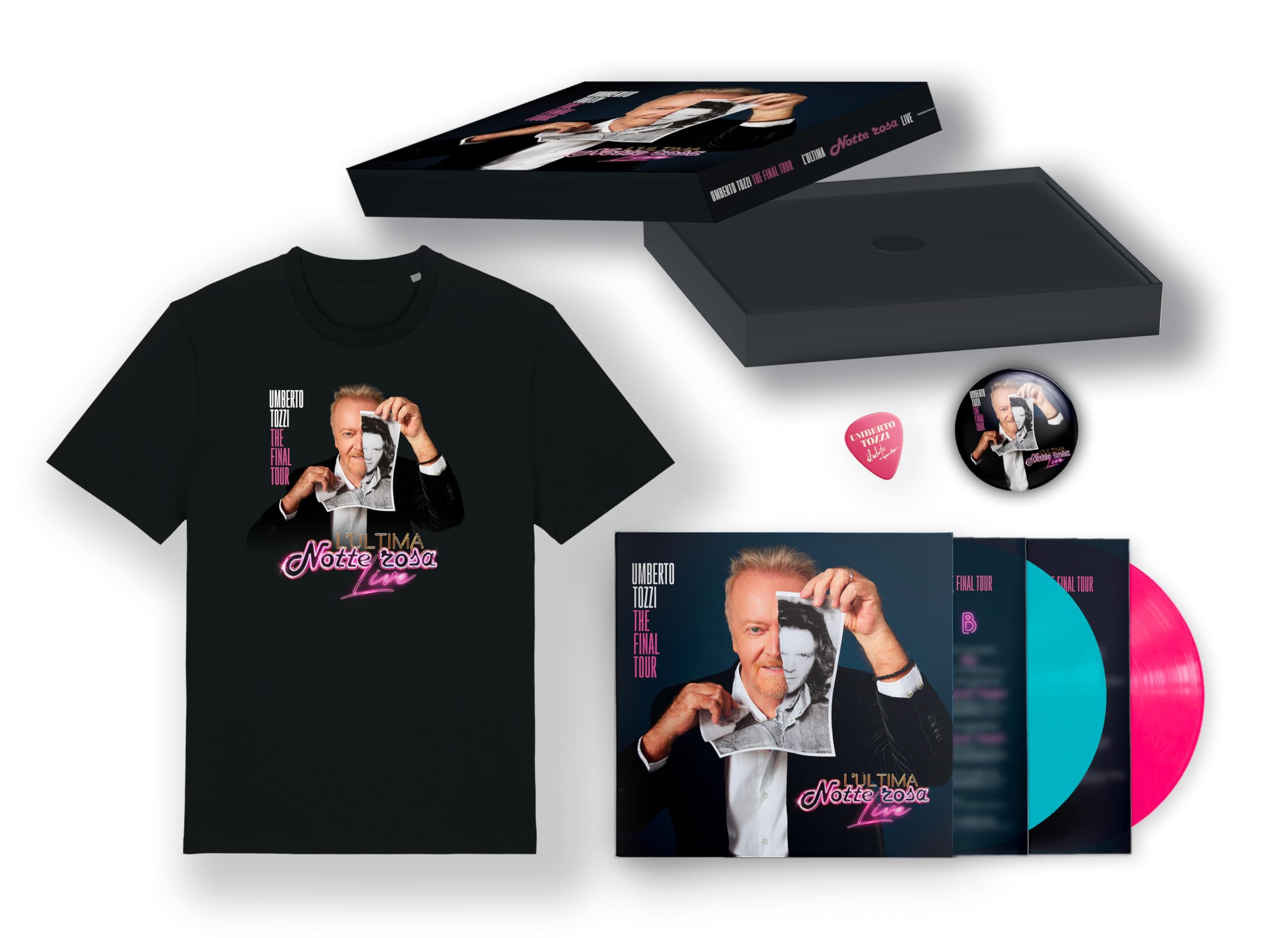 Tozzi Umberto - The Last Pink Night - The Final Tour Live Boxset (2 Colored Lps)