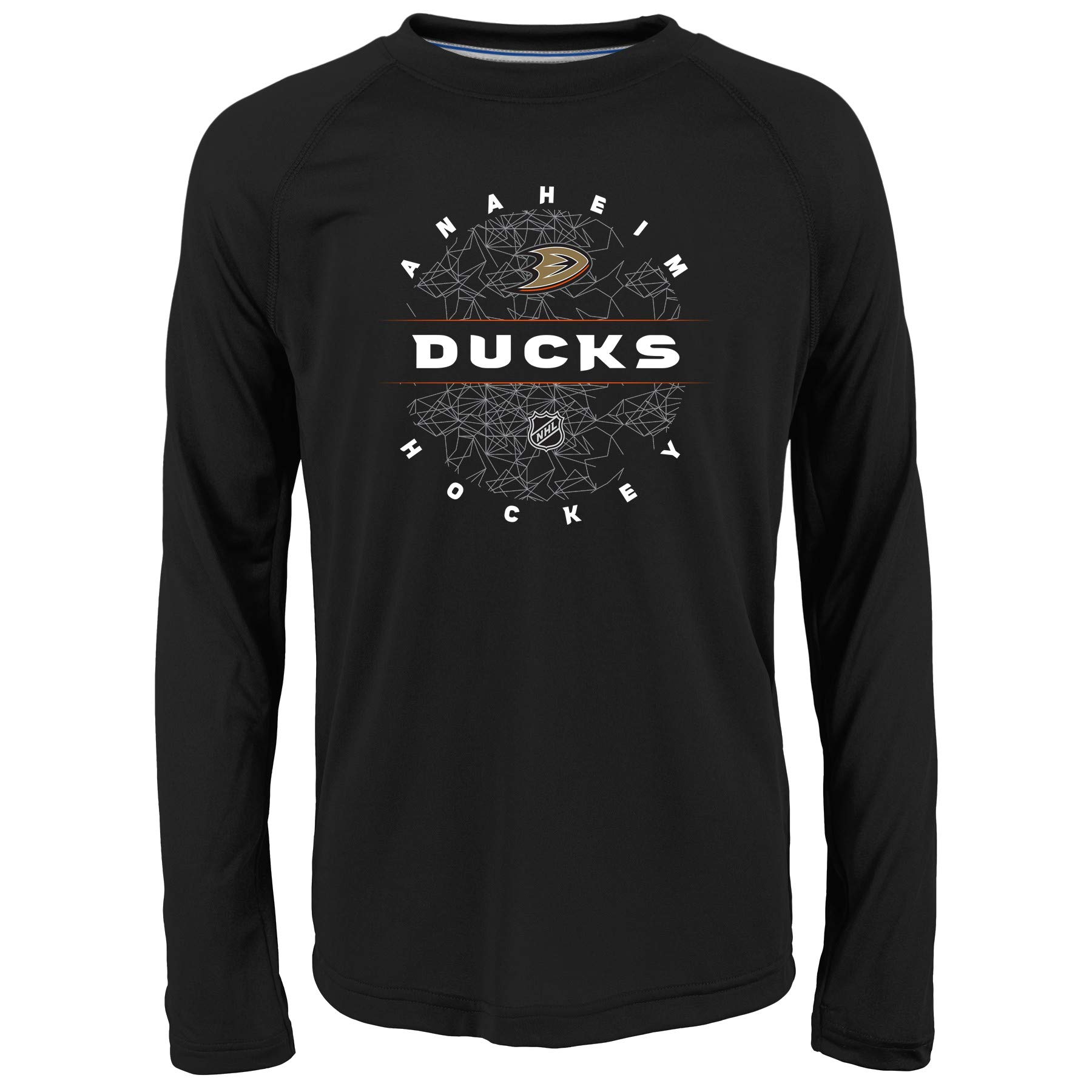 Outerstuff NHL Big Boys Youth (8-20) Power Play Long Sleeve Ultra Tee, Anaheim Ducks Small (8)