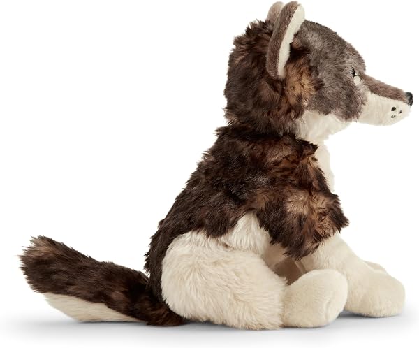 Zappi Co William the Grey Wolf Plush Toy Timber Wolf (22cm) - Soft, Cuddly, 100% Recycled - Loyal Pack Companion - 4