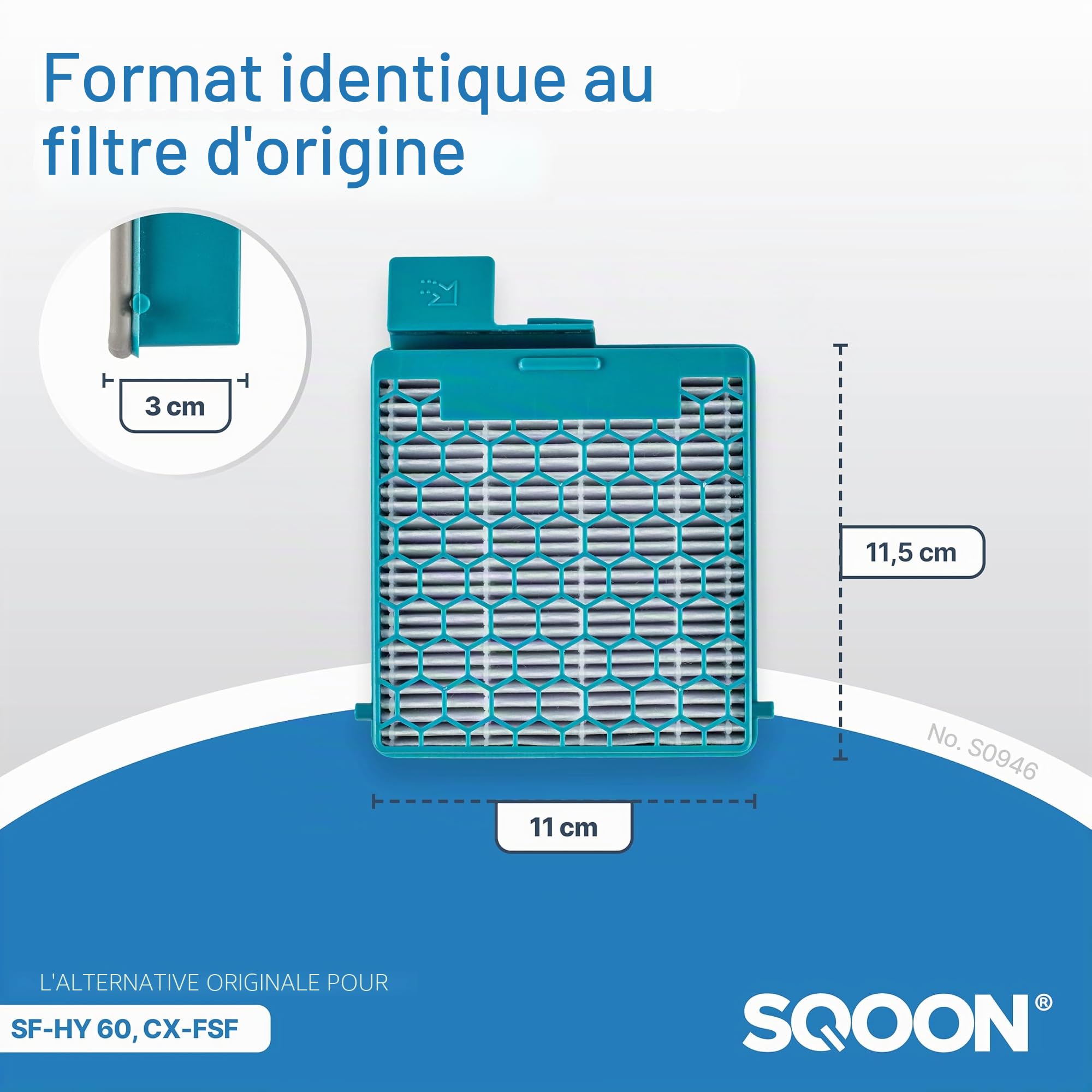 Filtre d'Aspirateur de Rechange pour Miele Boost CX1 - Filtre à Charbon de Qualité Supérieure