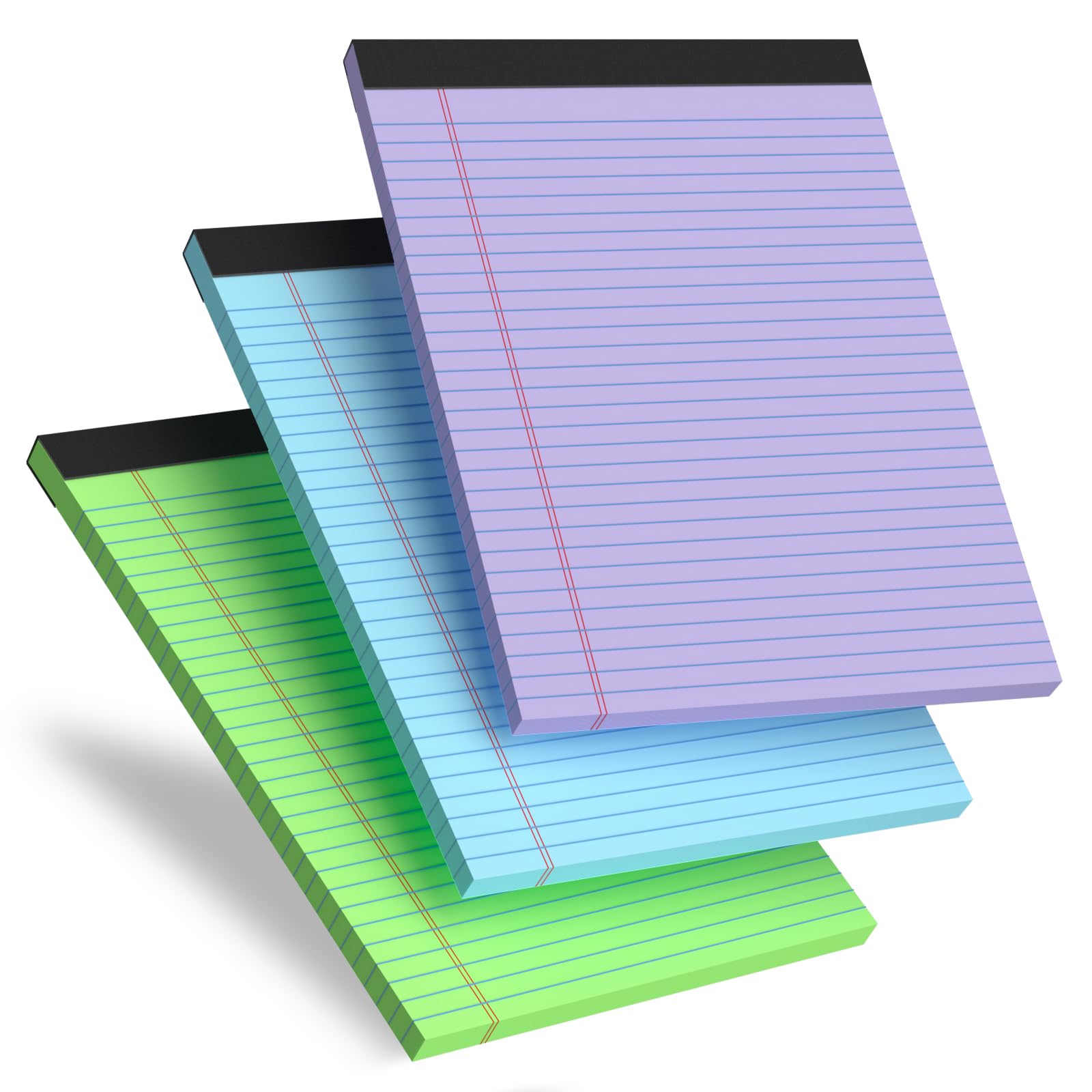 Colored Legal Pads 3 Pack Writing Pads 8 5 x 11 Note Pads 8 5 x 11 College