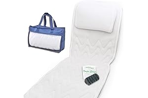 Full Body Bath Pillow With Konjac Sponge for Ultimate Tub Relaxation