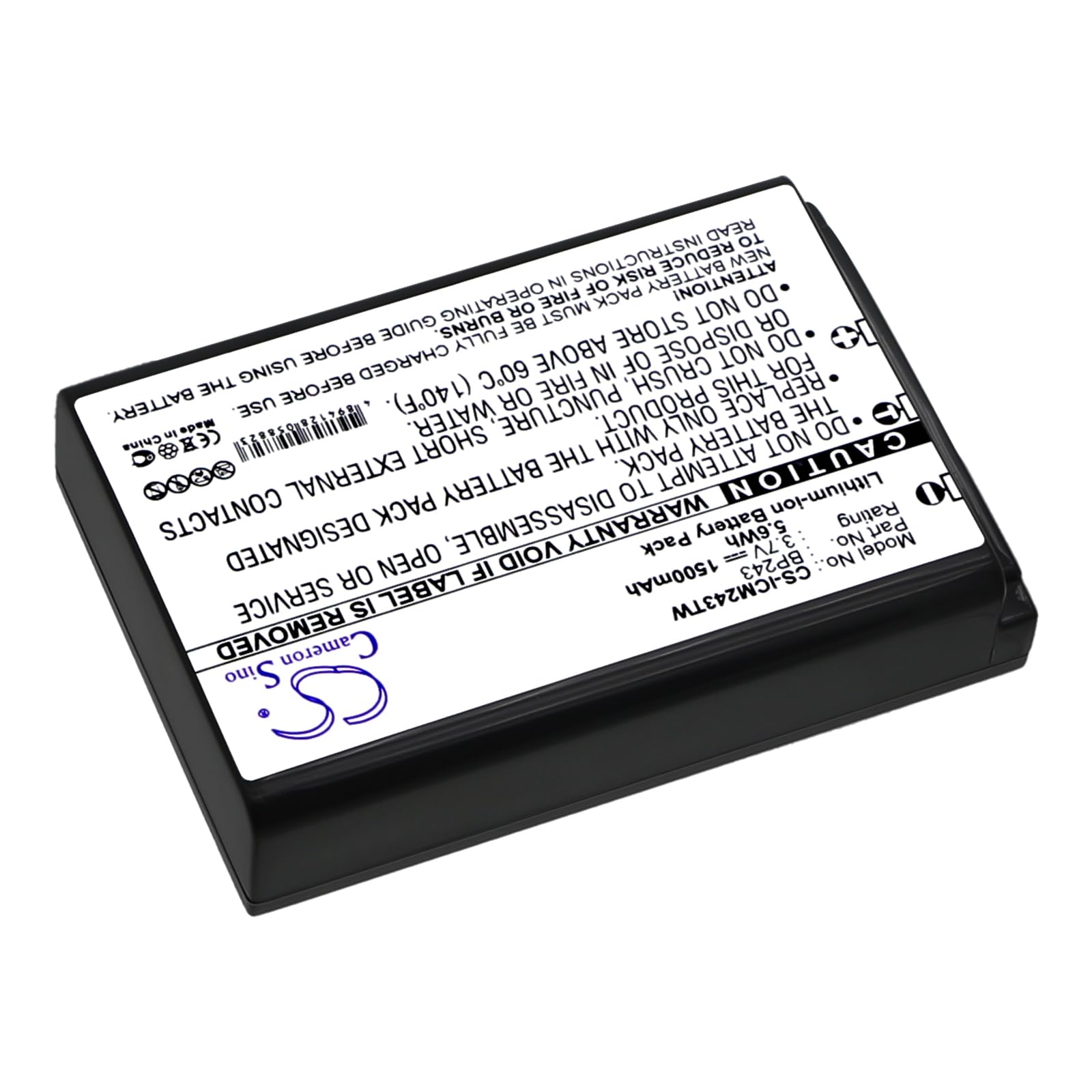 Cameron Sino 1500mAh Battery for Icom IC-E7, IC-P7, IC-P7A