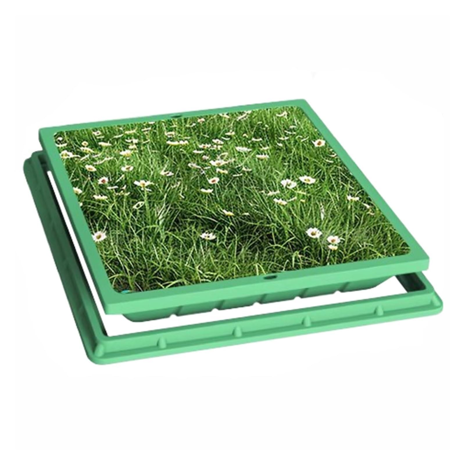 Tapa de resina de 40 cm para solucionar malos olores de fosa séptica en exterior
