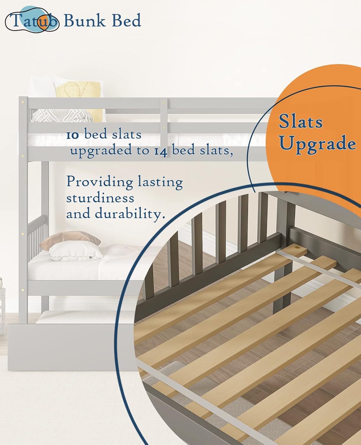 Tatub Loft Bed converting into two separate twin beds