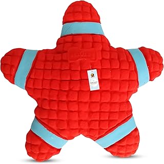 Foodie Puppies Interactive Non-Toxic Soft Latex Squeaky Chew Toy for Dogs and Puppies (Star Fish - Large) | Chewing, Floating, Training, and Bouncing | Reduce Separation Anxiety