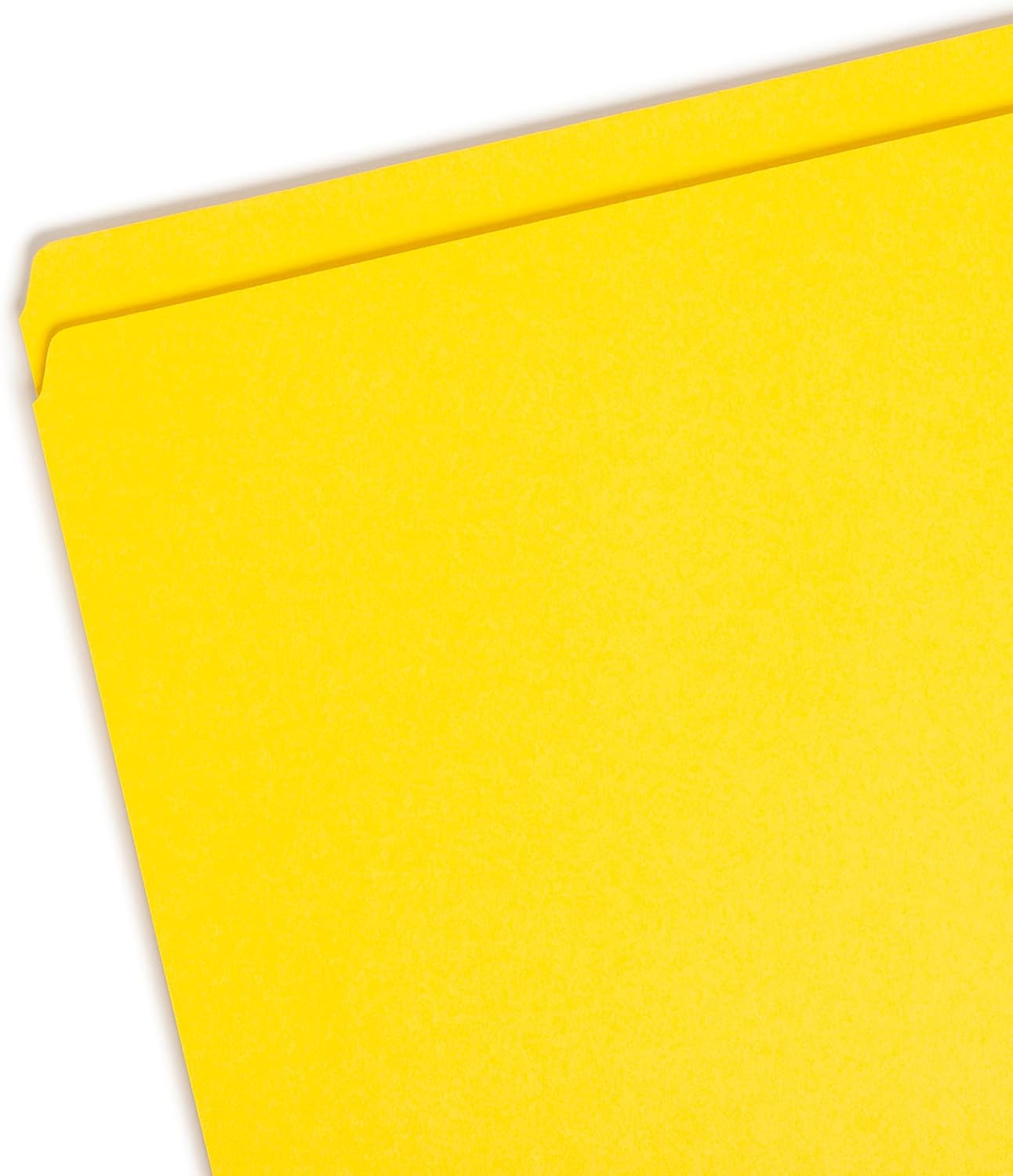 Smead File Folder, Reinforced Straight-Cut Tab, Legal Size, Yellow, 100 per Box (17910)