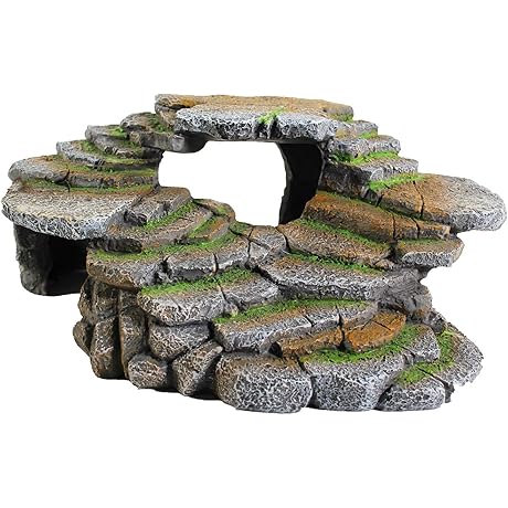 PENN-PLAX Reptile Shale Scape Aquarium and Terrarium Sculpture