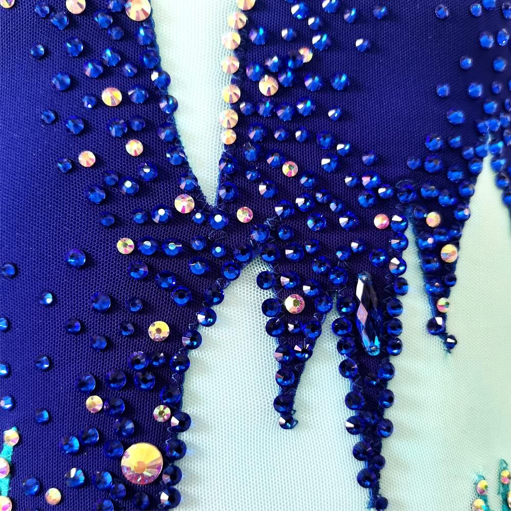Ice Figure Skating Dress Rhinestone Custom Girls Clothing Competition Stage