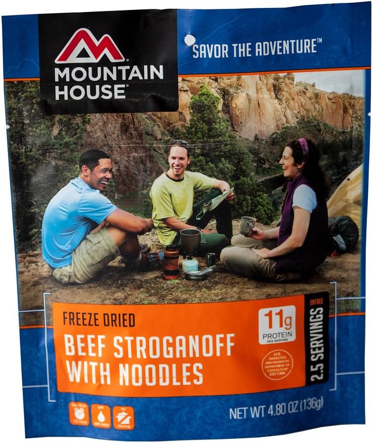 Mountain House Beef Stroganoff with Noodles | Freeze Dried Backpacking & Camping Food