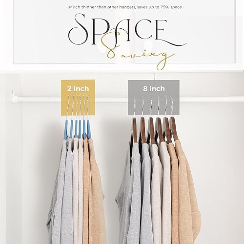 Miniatura 160 de HOUSE DAY - Perchas de terciopelo antideslizantes para trajes (60 unidades)