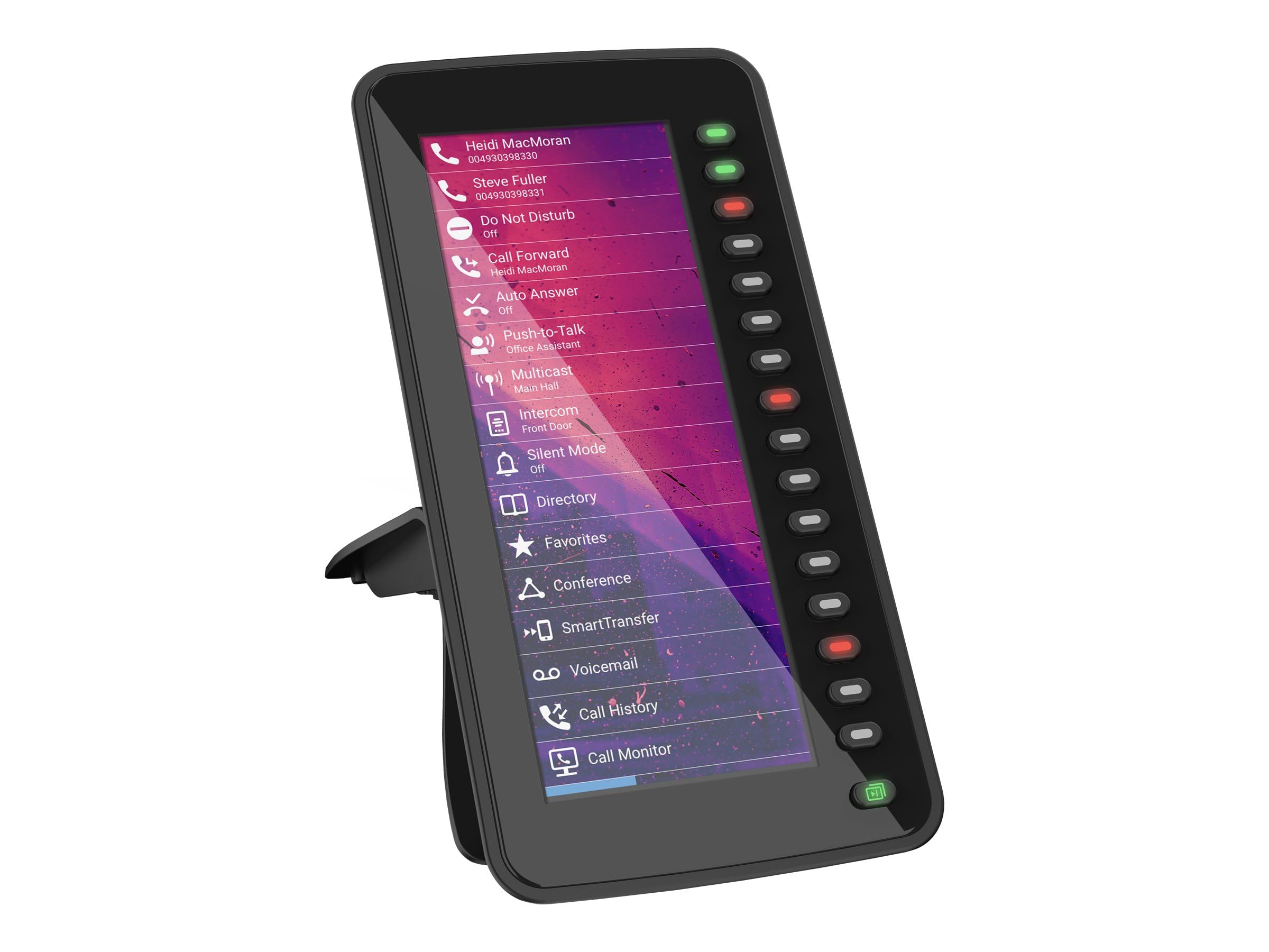 Snom D7C Farb-USB-Erweiterungsmodul für D7xx-Telefone (hochauflösendes Farbdisplay mit Hintergrundbeleuchtung, Daisy Chain mit bis zu 3 Modulen), Schwarz, 00004467