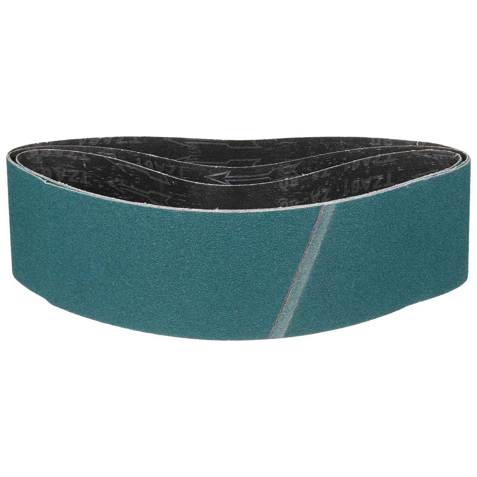 CoCud 152mm x 1220mm Sanding Belt, 3 Pcs 80 Grit Zirconia Knife Sharpener Belts Work Sharpening for Belt Sander Knife Carving Tool Metal Working