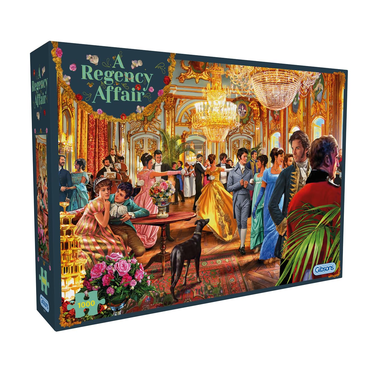 Gibsons A Regency Affair 1000 Piece Jigsaw Puzzle for Adults – Historical Romance Period Drama Scene by Steve Crisp - Nostalgic British Artwork - Sustainably Made in the UK - Great Gift — image 1