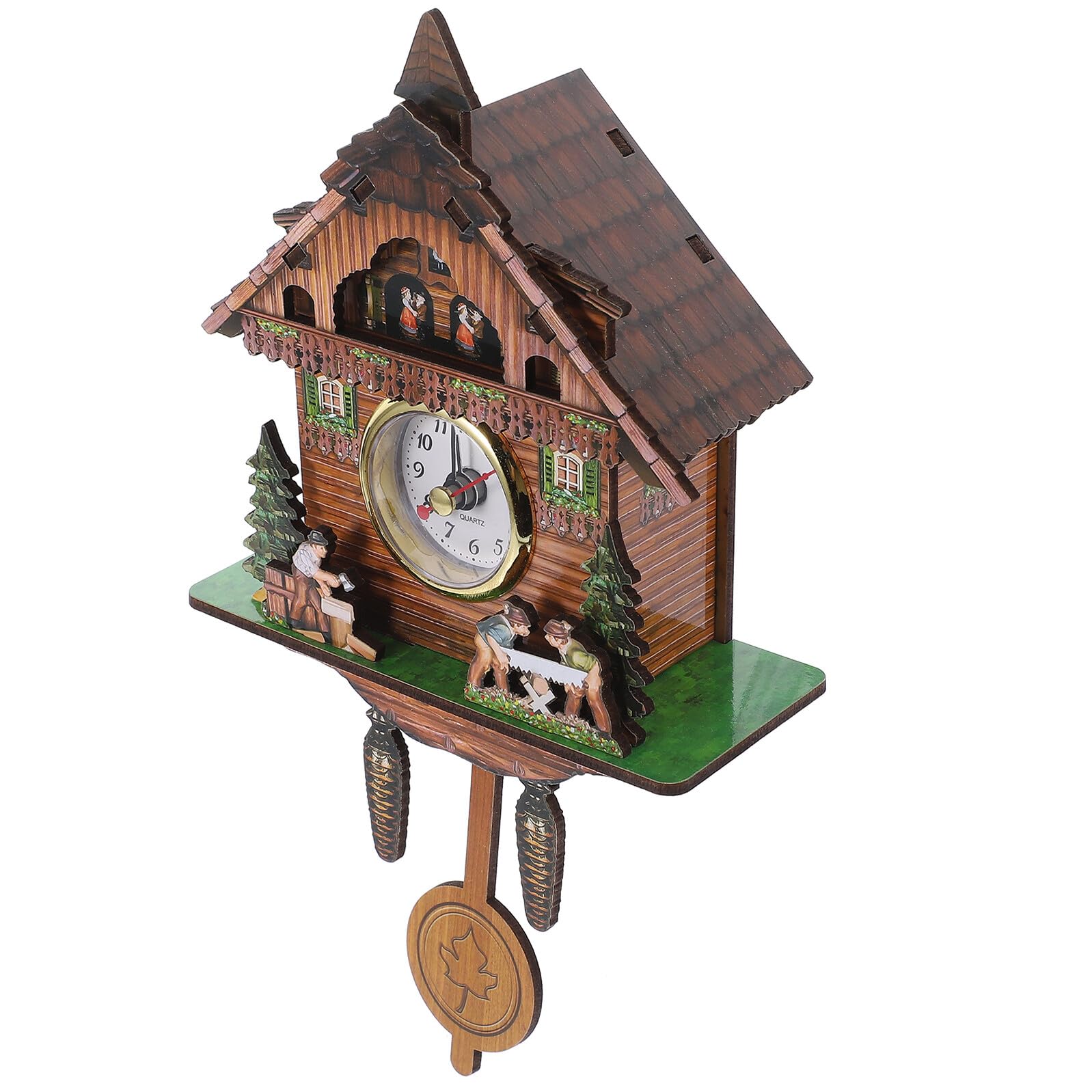 Horloge coucou en bois automatique Holibanna pour créer une ambiance chaleureuse au salon