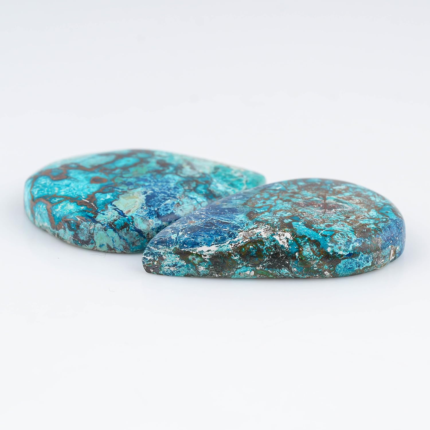 Natural Gemstone & Crystals Flatback Cabochon Jewelry Making Loose Supplies | Wholesale Polished Stone Wire Wrapping Gem Collection 2pcs CRYSTALINES - Image 5