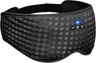 Sleep Headphones - Snoozeband, Eye Mask, Wireless Music Eye Protector, Comfortable Headphones Ergonomic Design - Headphone Sleep Protection - For Friends Men Women Travel Indoor Bedroom