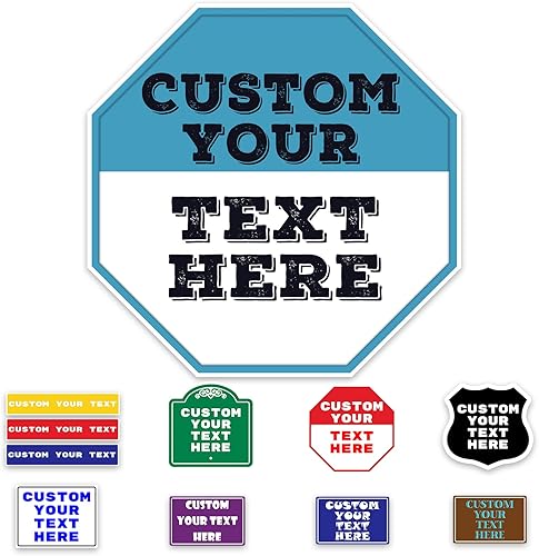 Miniatura 8 de Letrero personalizado de metal para exteriores, texto personalizado, aluminio, letrero decorativo resistente a la intemperie para oficina, negocios,