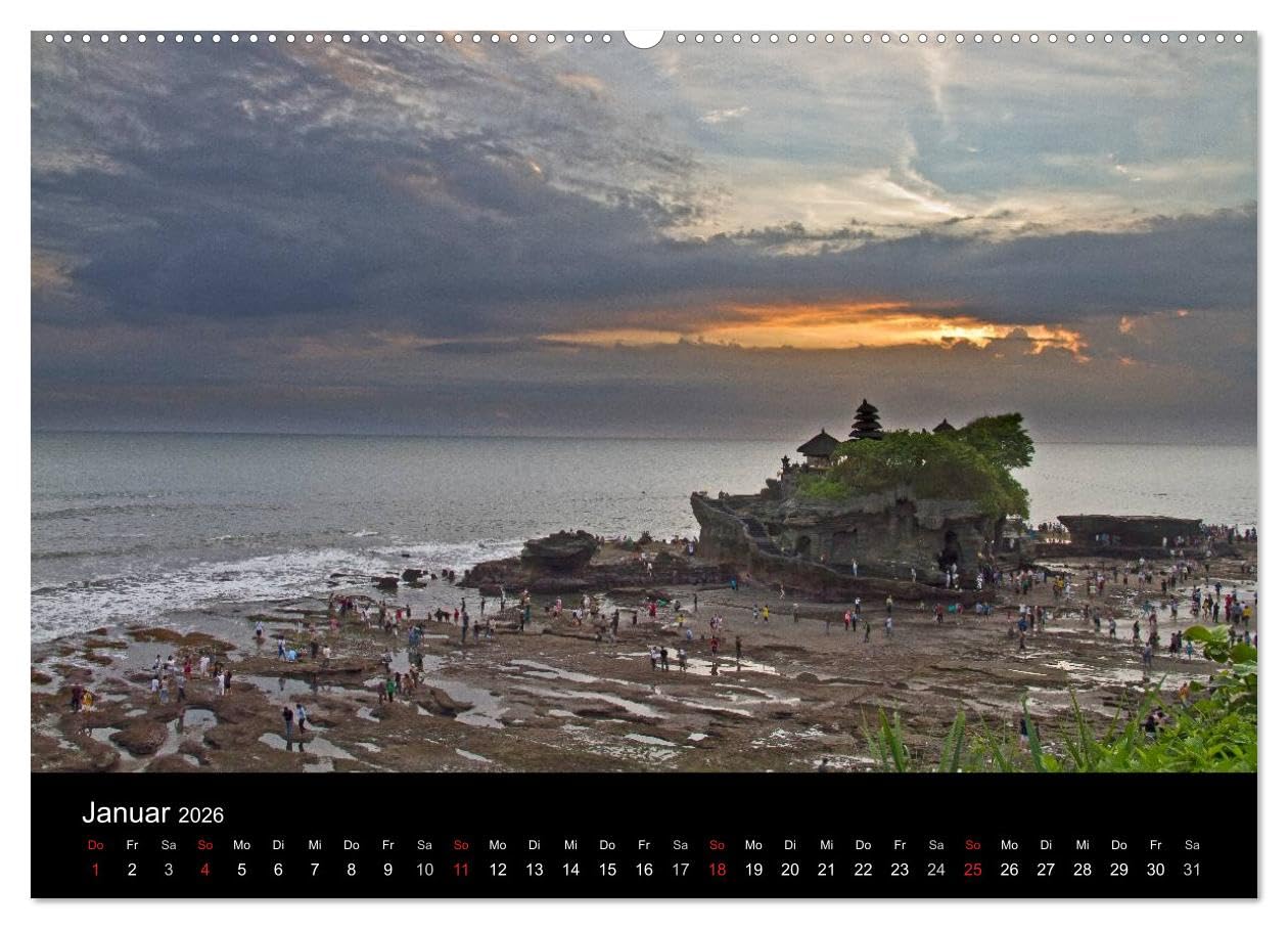 Indonesien (hochwertiger Premium Wandkalender 2026 DIN A2 quer), Kunstdruck in Hochglanz: 12 Fotos aus einem Land mit tausenden Gesichtern. (CALVENDO Orte)