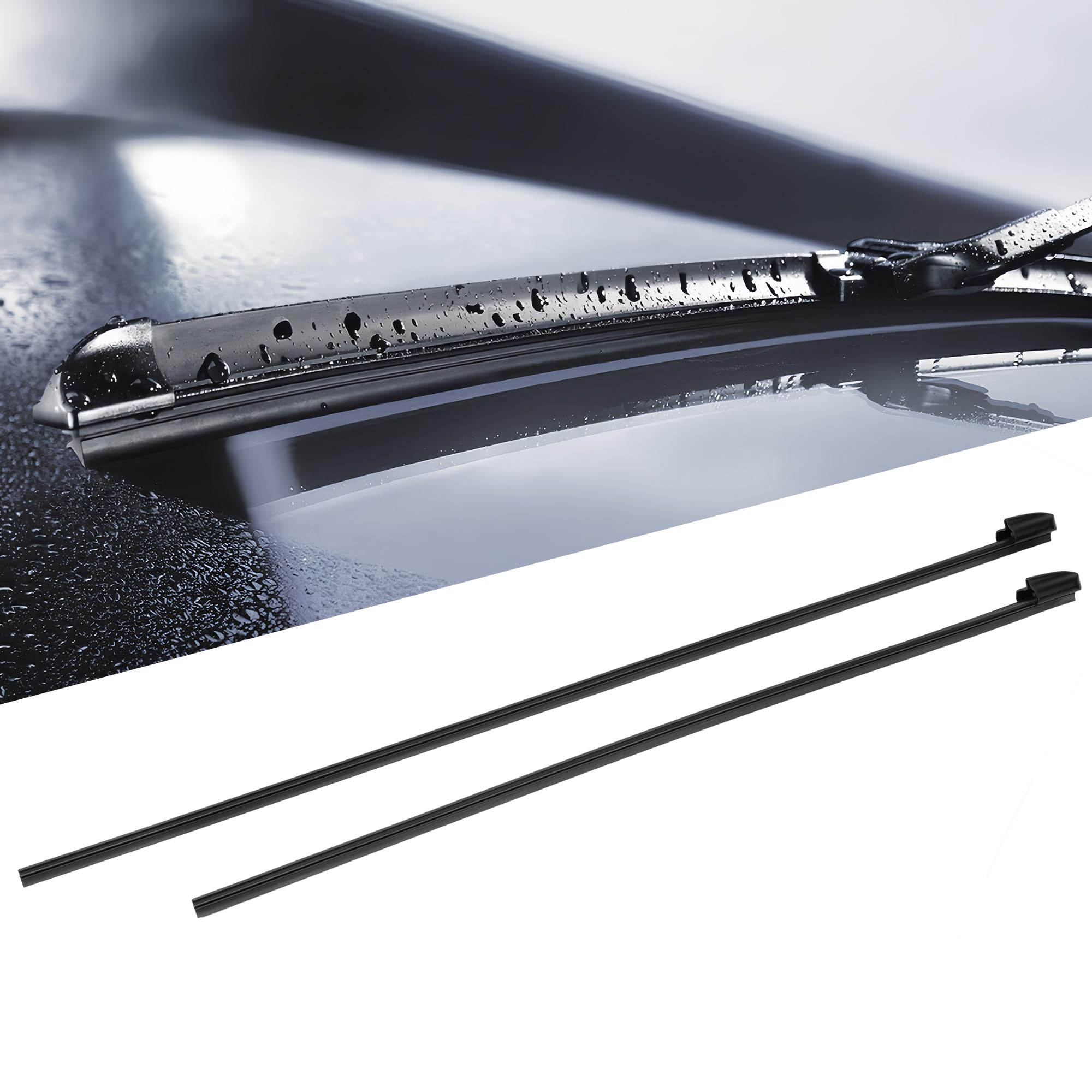 Amazon.com: 2Pcs Front Windshield Wiper Blades Refill Rubber