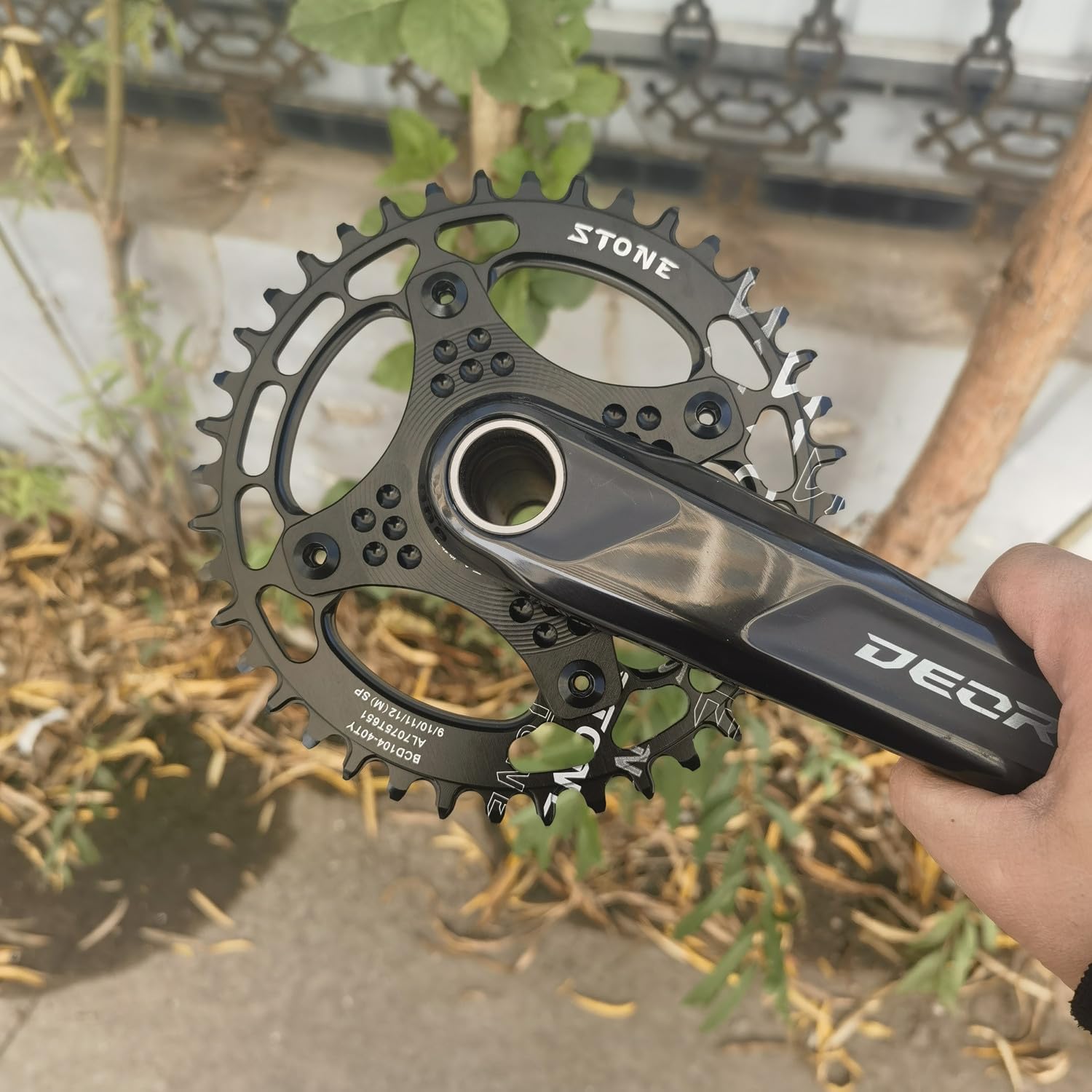 DJC Stone Chainring Adapter Spider for Shimano Direct Mount to 104BCD Converter 3mm 6mm Offset M6100 M7100 M7120 M8100 M8120 M9100