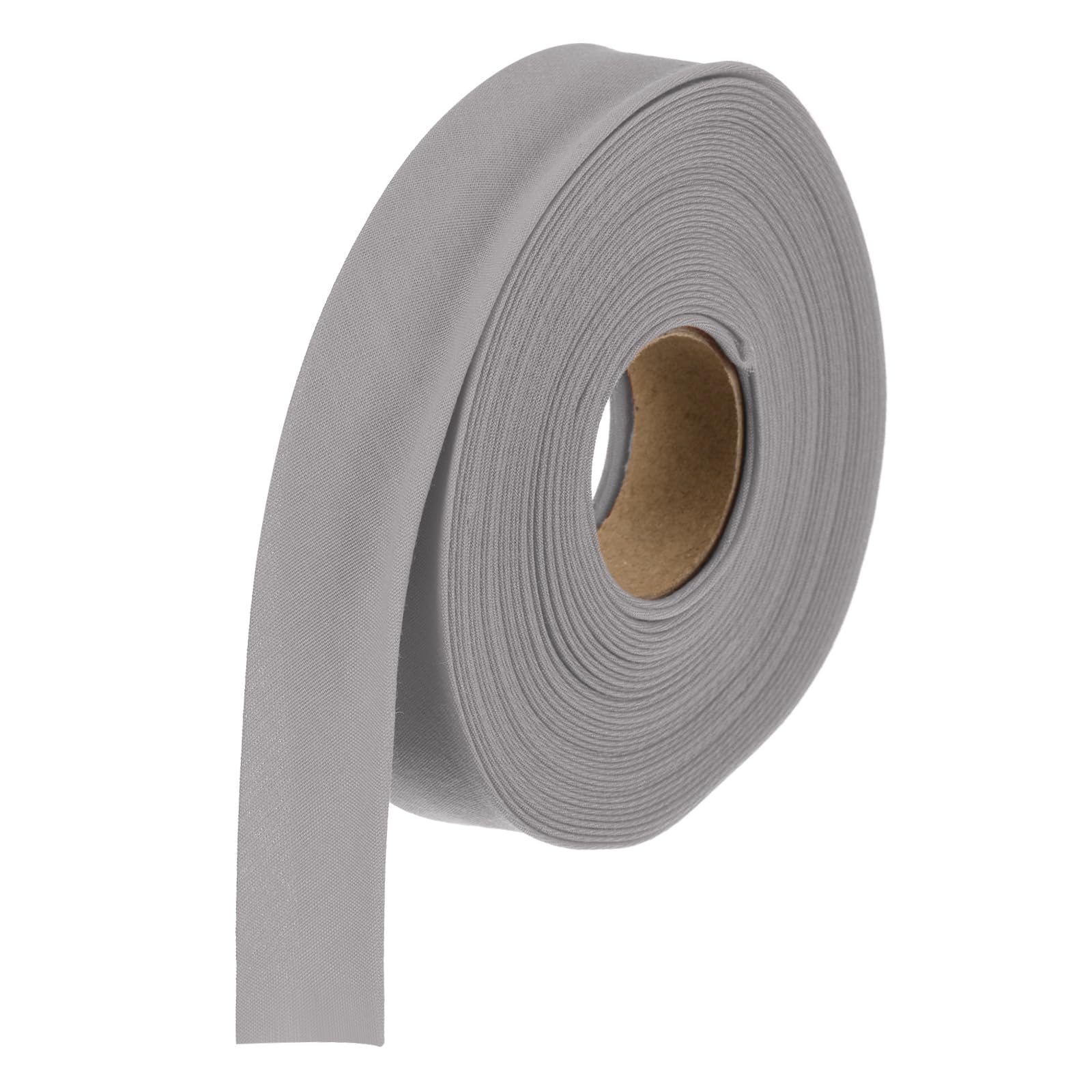 sourcing map 3/4 Inch Double Fold Bias Tape Polyester Continuous Bulk Bias Tape for Sewing Seaming Quilting Hemming Binding Crafts (Gray 6 Yards)