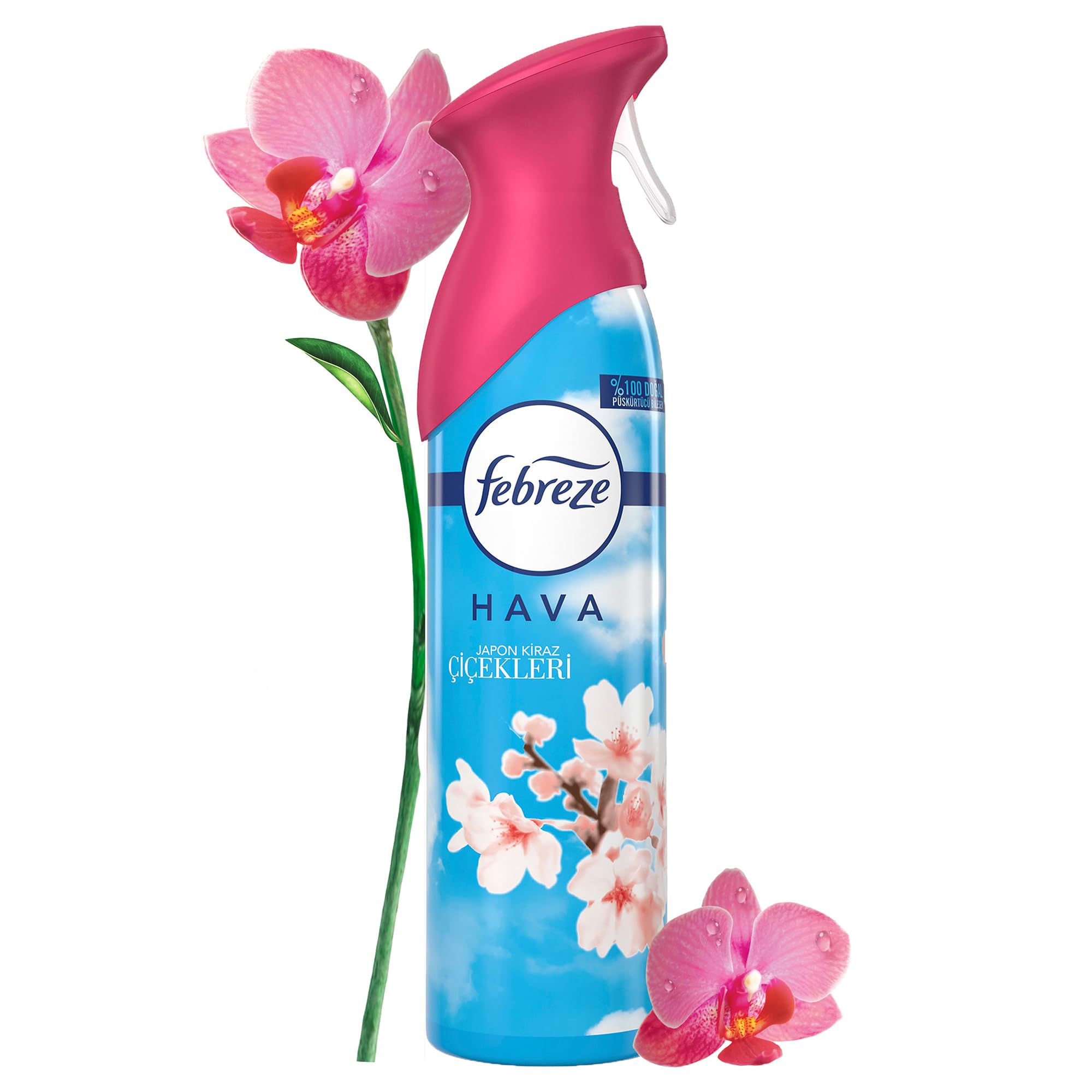 Febreze Hava Ferahlatıcı Sprey Oda Kokusu Japon Kiraz Çiçekleri 185 ml 3lü paket