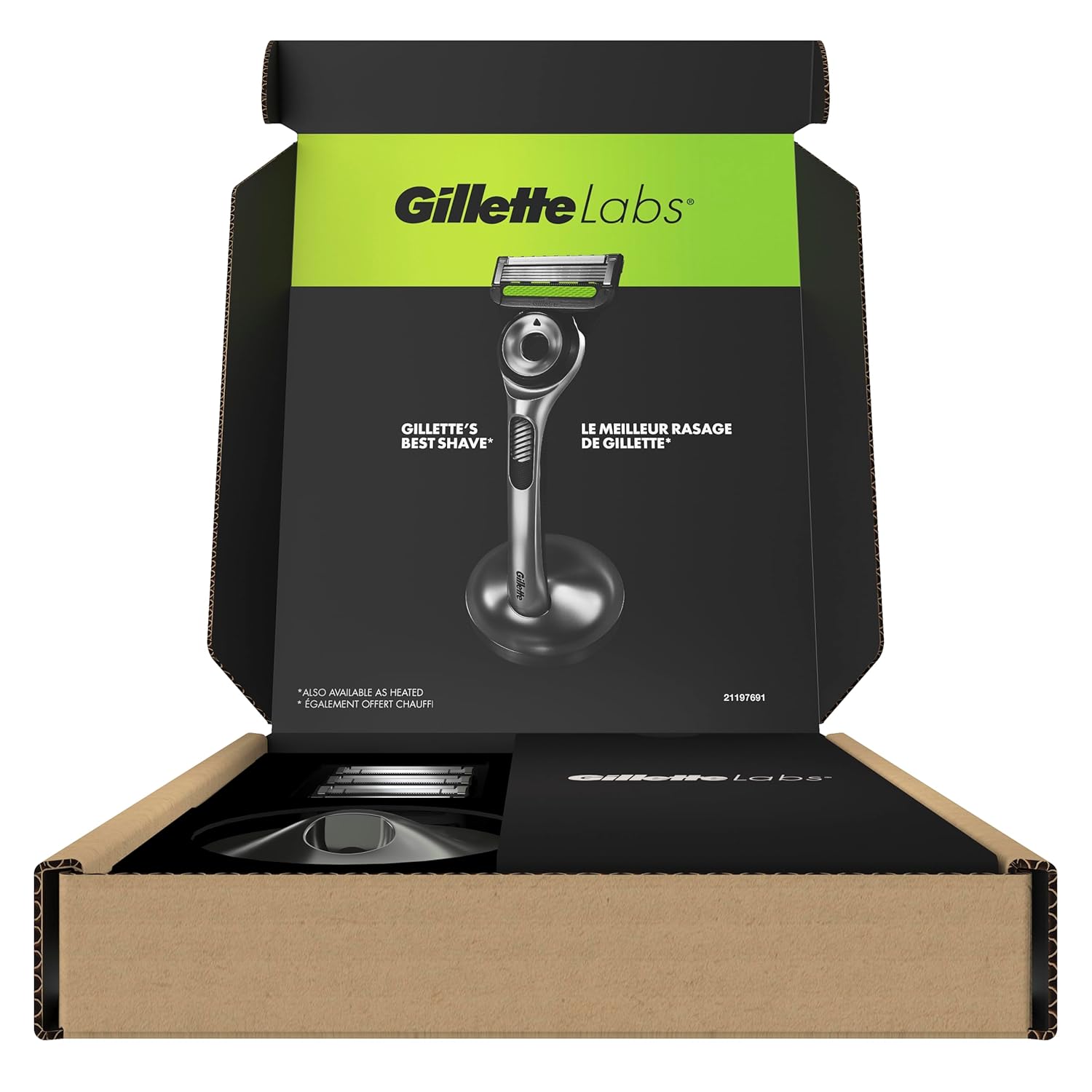GilletteLabs with Exfoliating Bar by Gillette Razor for Men - 1 Handle, 4 Razor Blade Refills, Includes Premium Magnetic Stand - Image 10