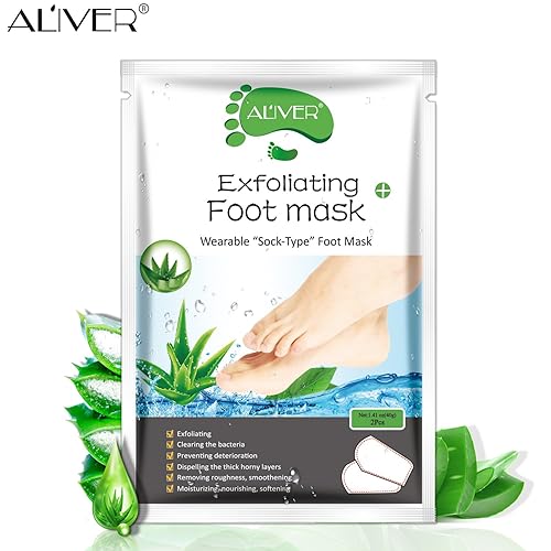Miniatura 2 de Mascarilla exfoliante para pies, paquete de 3, exfoliante para piel muerta, removedor de callos de piel muerta, suave al tacto, pies suaves al