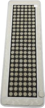 Far Infrared Heating Pad, Heat Therapy Sofa Cushion, Temperature Regulator, Germanium&Acupuncture Stone Electric Massage Sofa Cushion Health Mattress Jade mesh Silver + with Pattern