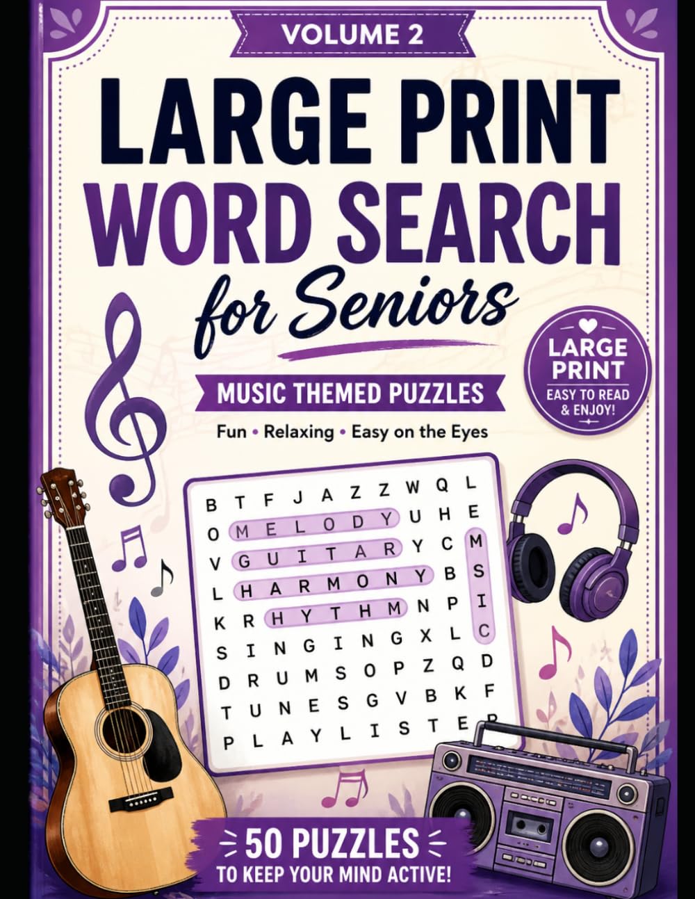 LARGE PRINT WORD SEARCH for Seniors: volume 2