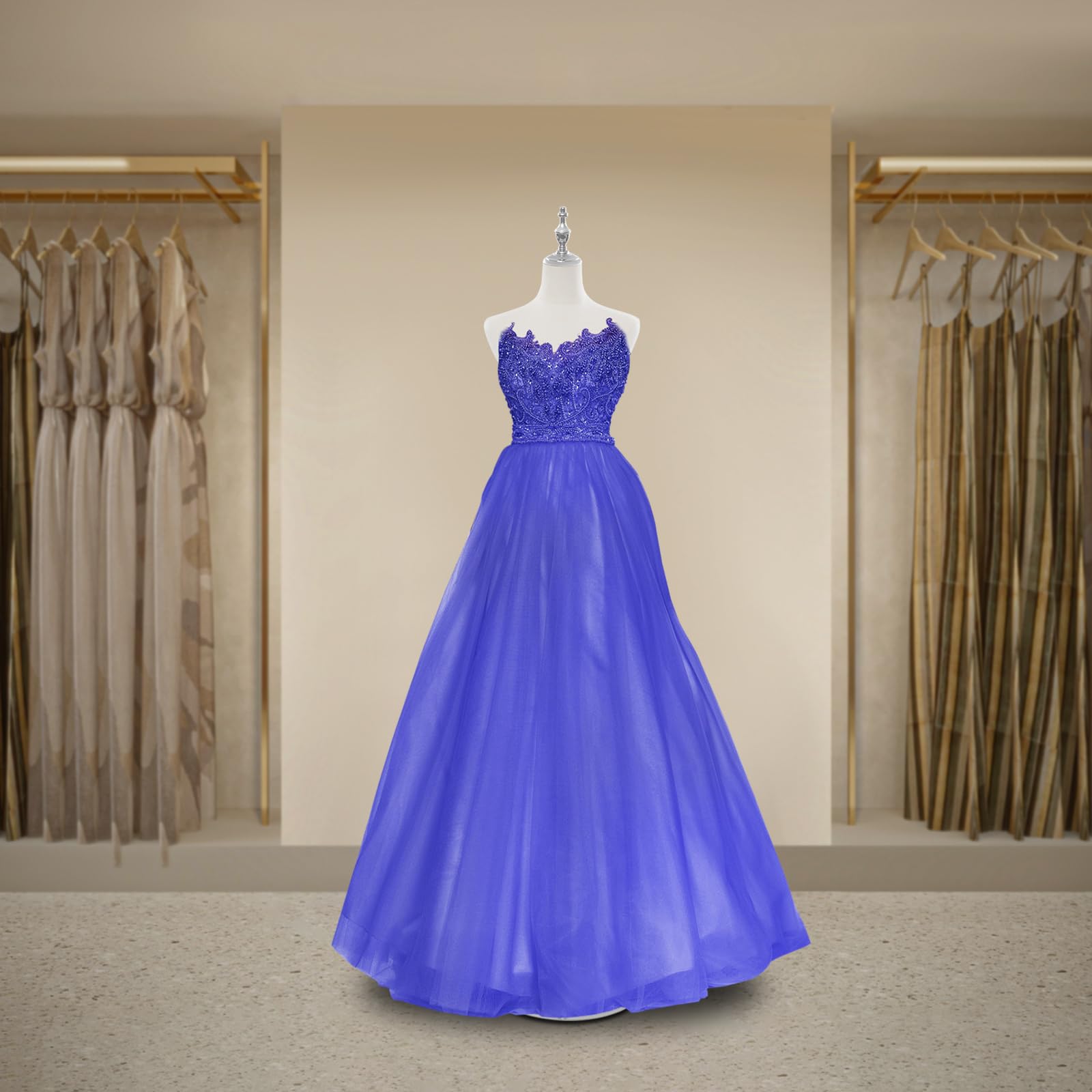 Damen Kleiderform Kleiderpupp Schaufensterpuppe Freistehend Verstellbare Büste Mannequin Ständer Kleid Display Hochzeitskleid Ständer 70-130 cm (Silber, Runden)