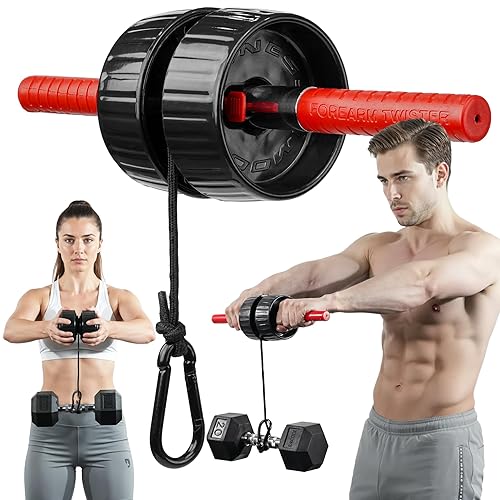 DMoose Fitness Forearm Strengthener & Wrist Roller - Flex Resistance