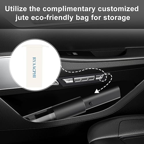 Miniatura 8 de Aspiradora de automóvil, aspiradora inalámbrica portátil para automóvil y hogar, diseño pequeño y de mano, ligero, 120 W de alta potencia, incluye