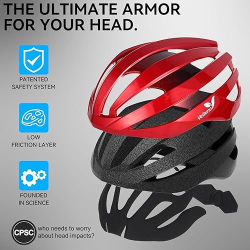 Miniatura 2 de Casco de bicicleta con luz LED para adultos, casco ligero de bicicleta de carretera de montaña para mujeres, cascos de bicicleta con luz USB