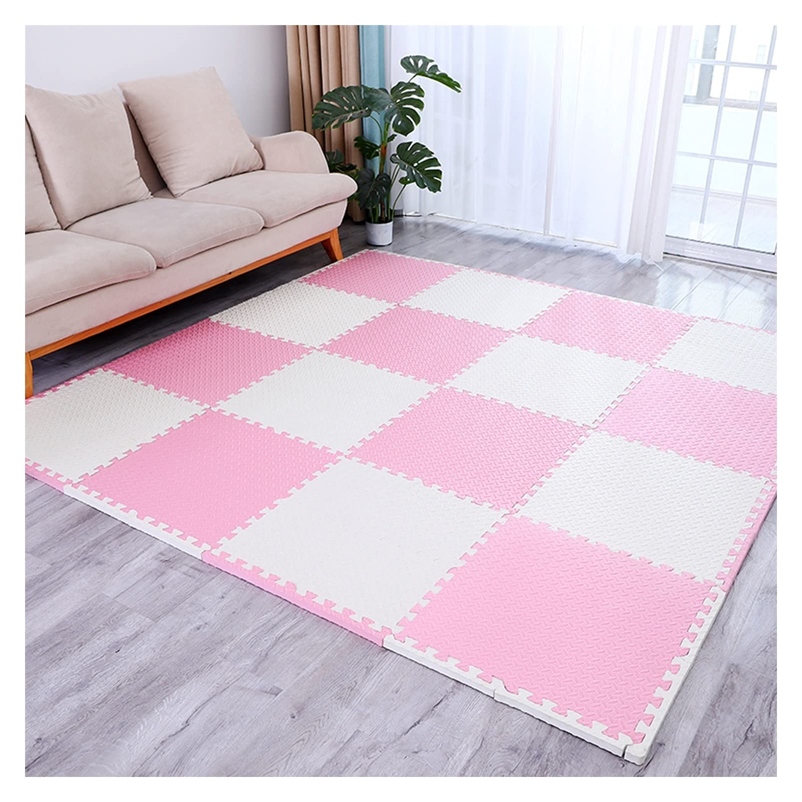 Interlocking Foam Play Mats Multi Colour Anti-Fatigue EVA Floor Mat Foam Fitness Exercise Equipment Mat Non-Slip Interlocking Exercise