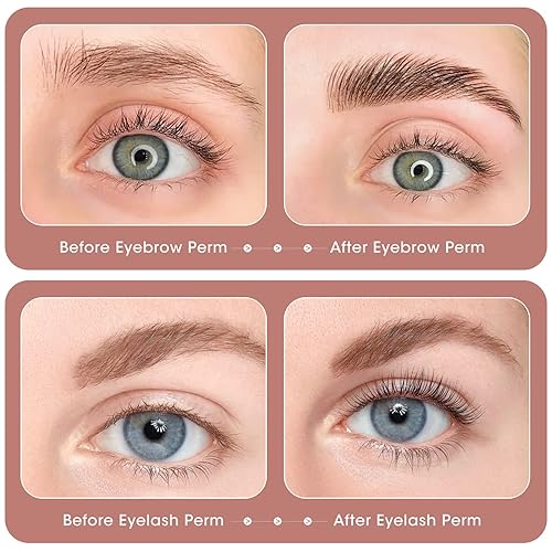 Miniatura 7 de Buqikma Kit de levantamiento de pestañas actualizado 2023, kit de laminación de cejas 2 en 1, kit profesional de elevación de pestañas para salón y