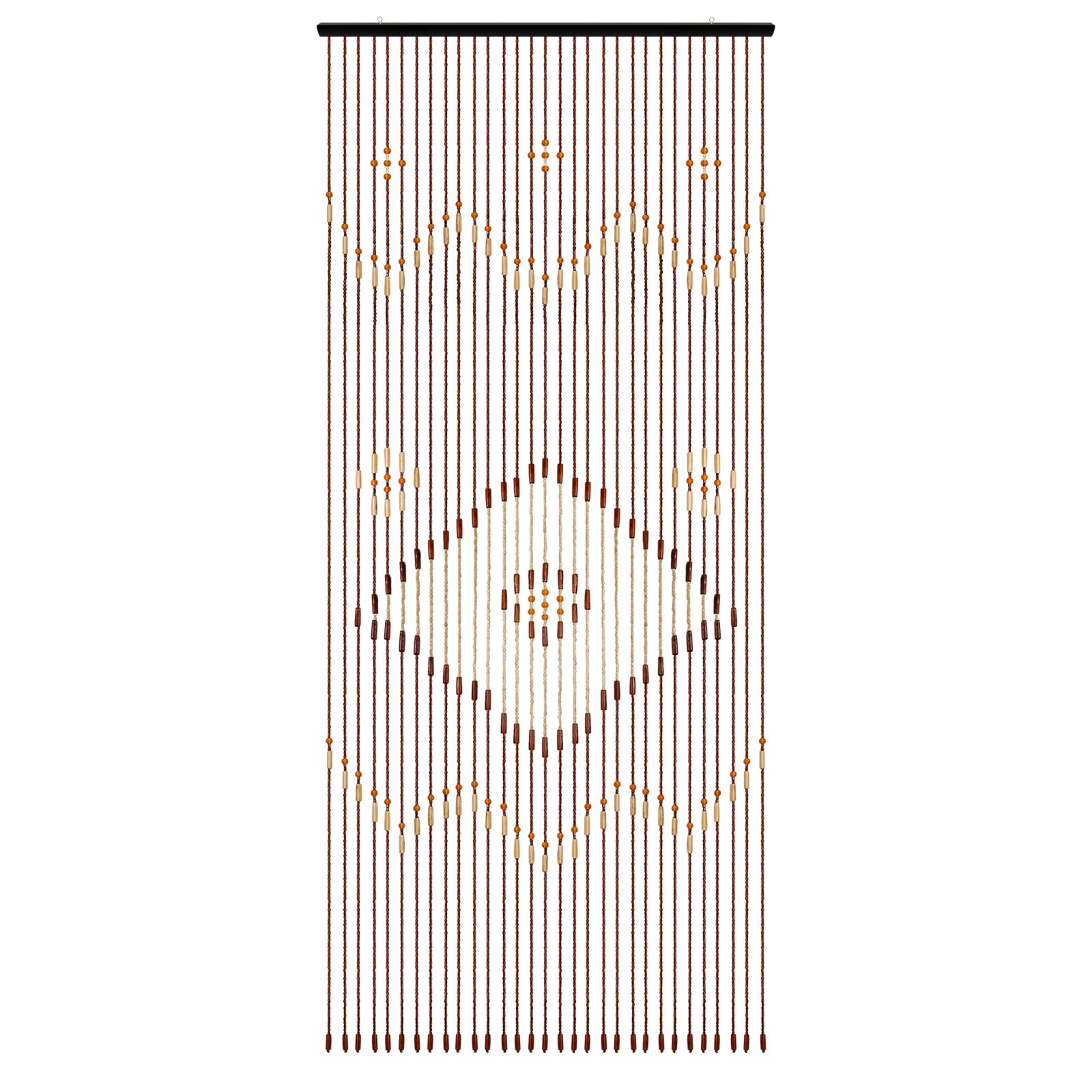 AQINYYH Wooden Beaded Door Curtain,90x208cm Beaded Door String Curtain for Doorways